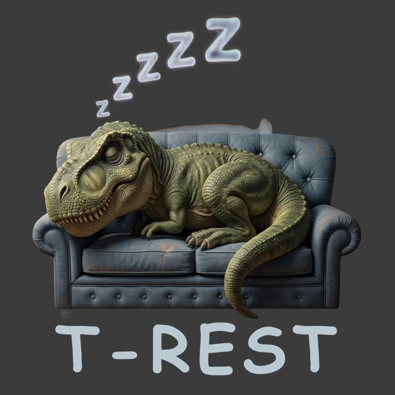 T-Rest Dino auf Sofa