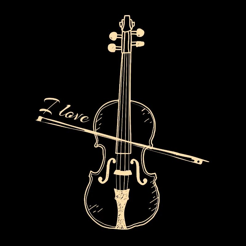 I Love Violin Violin - Classical Music Gift