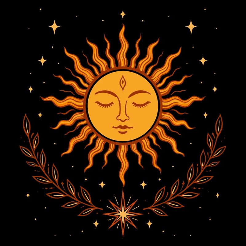 Soleil du solstice d’été – Symbole Bohème