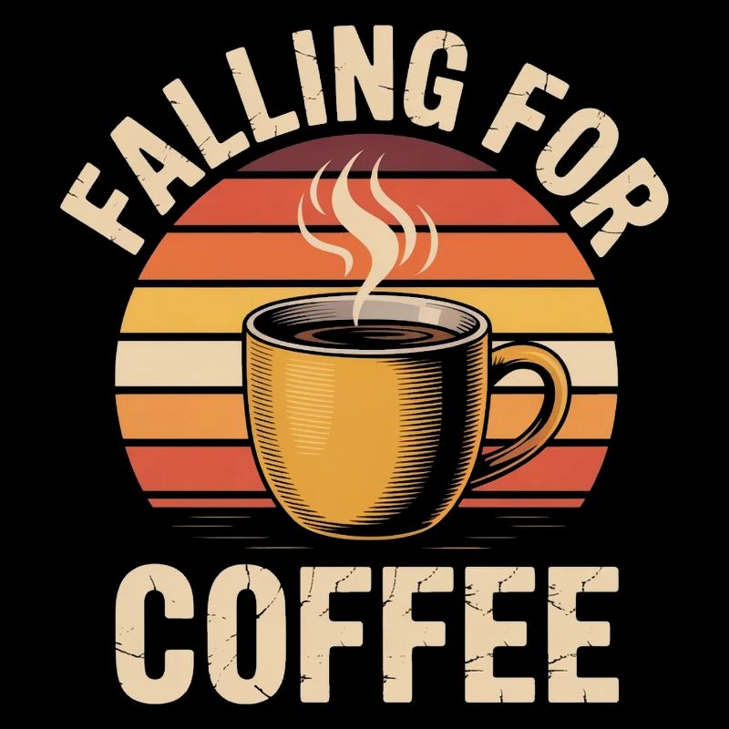 Falling For Coffee Retro Vintage Fall