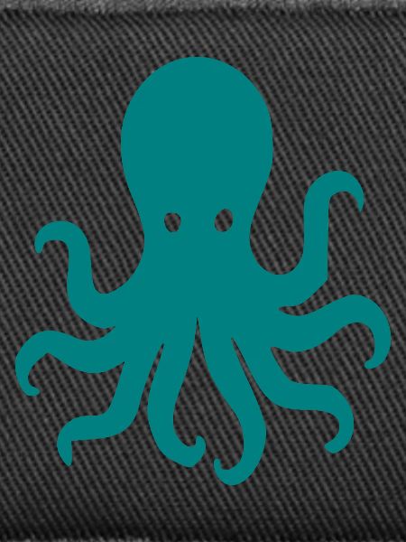 Teal Oktopus Silhouette
