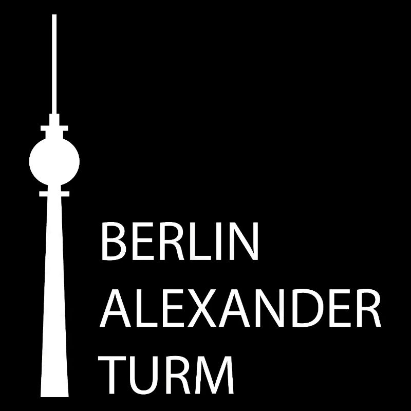 Drôle de tour de télévision de Berlin parodie Minimal Silhou