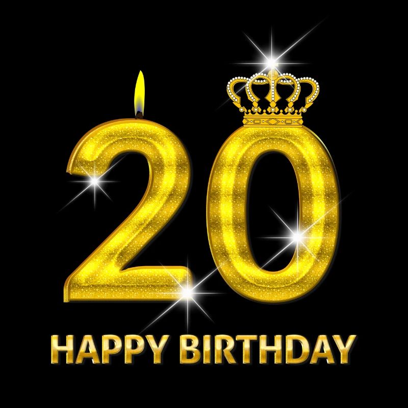 or numéro 20-joyeux anniversaire - anniversaire-