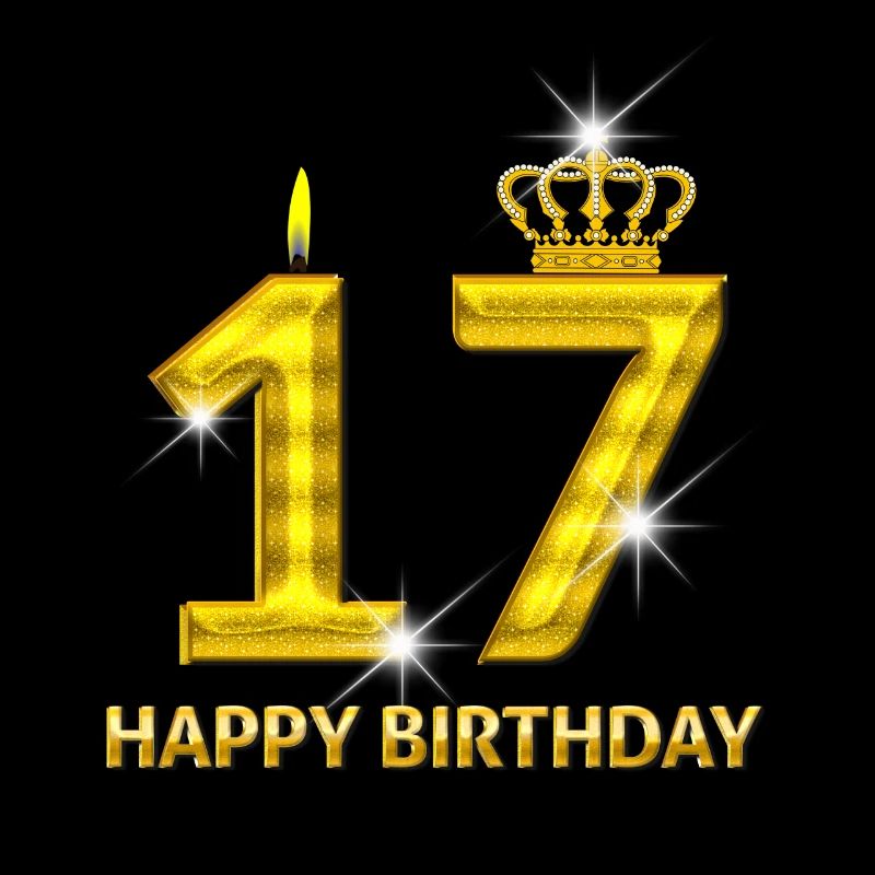 or numéro 17-joyeux anniversaire - anniversaire-