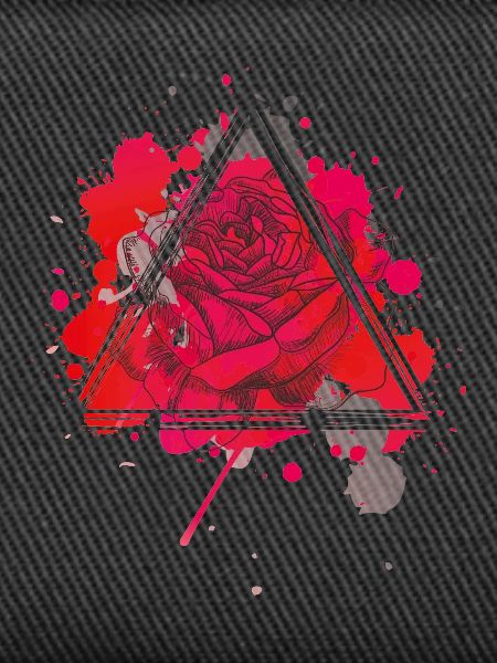 Rote Rose Triangel