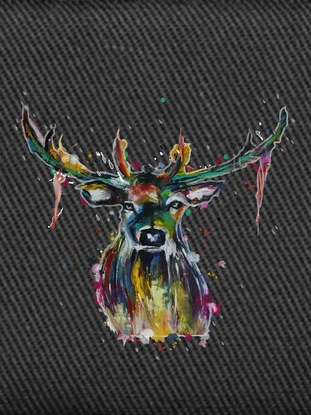 Bunter Hirsch
