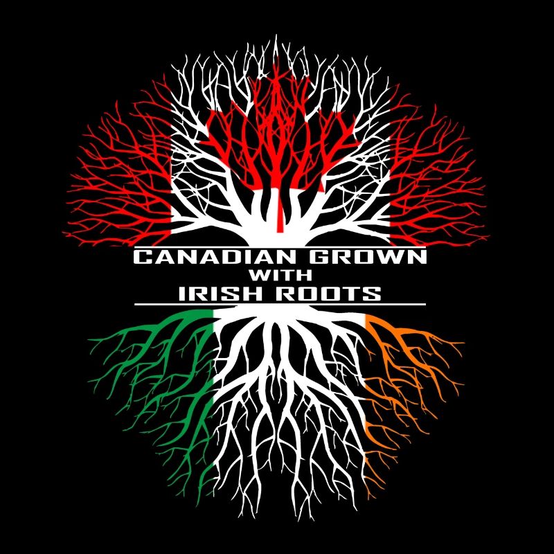Canada Irlande cadeau Maple Flag Shamrock arbre