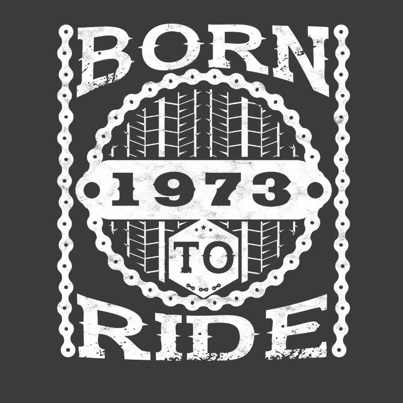 born ride birthday biker gift bicycle 1973