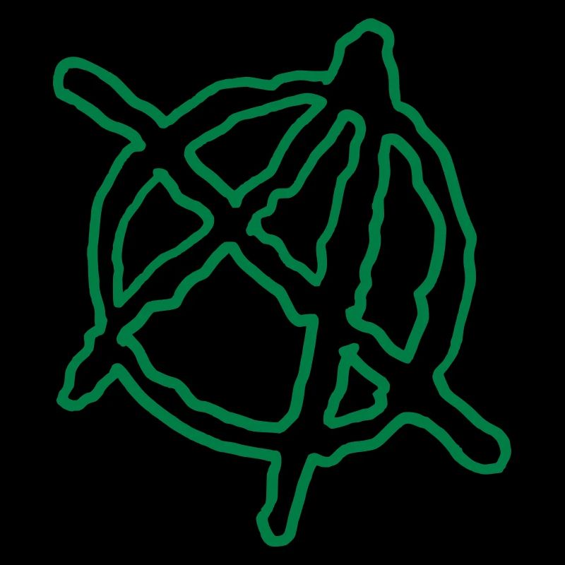 Anarchie Umriss Handgezeichnet