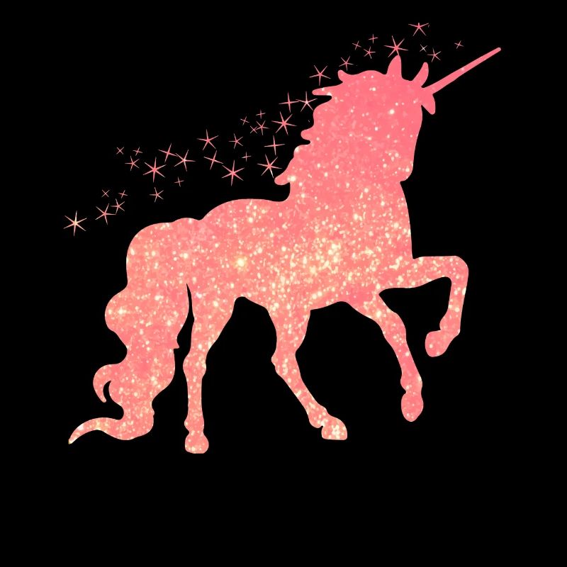 Das rote glitzer Einhorn