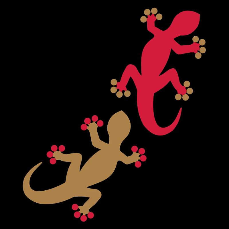 Zwei Geckos 2c