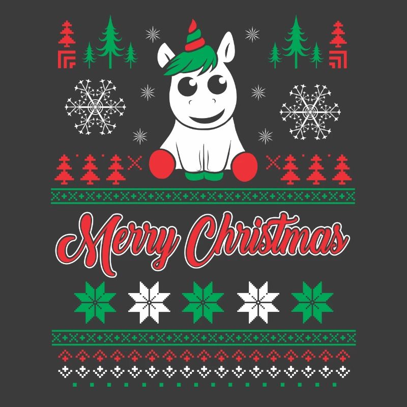 Pull de Noël Unicorn truand
