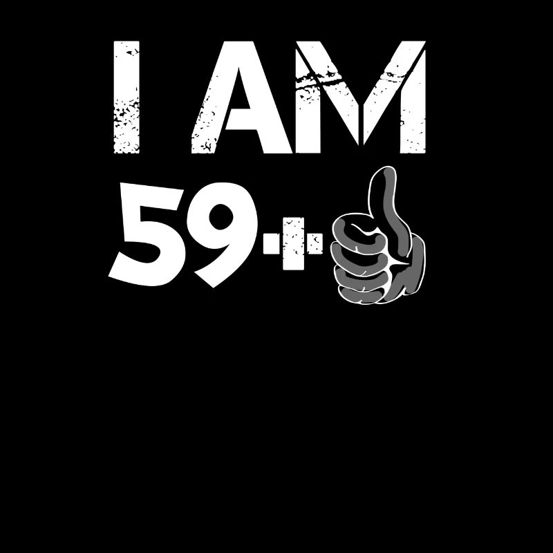 59+1, 60, 60er, sechzig, Geschenk, Geburtstag