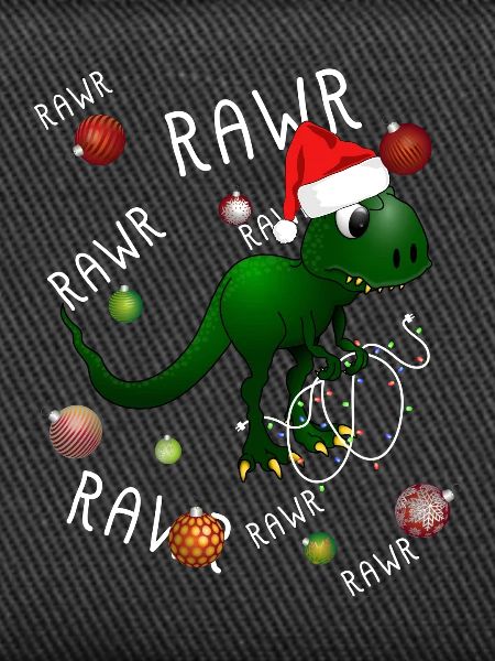 Christmas Dinosaur Rawr