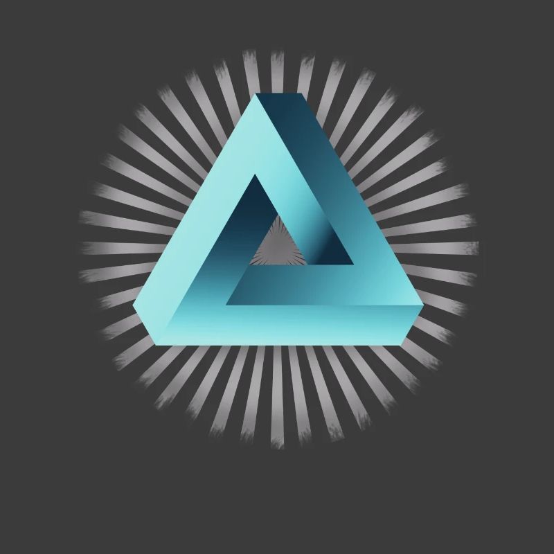 illusion illuminati triangle pyramide nerd maths