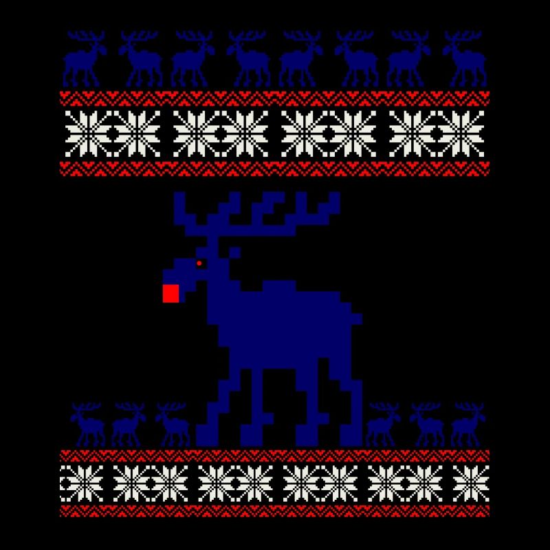 Reindeer Pattern Knitting Winter Rudolf Elk Pixel xma
