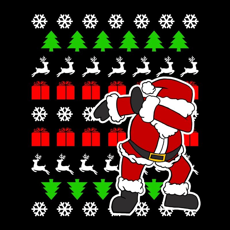 Dabbing Santa Ugly Pull Noël Noël drôle