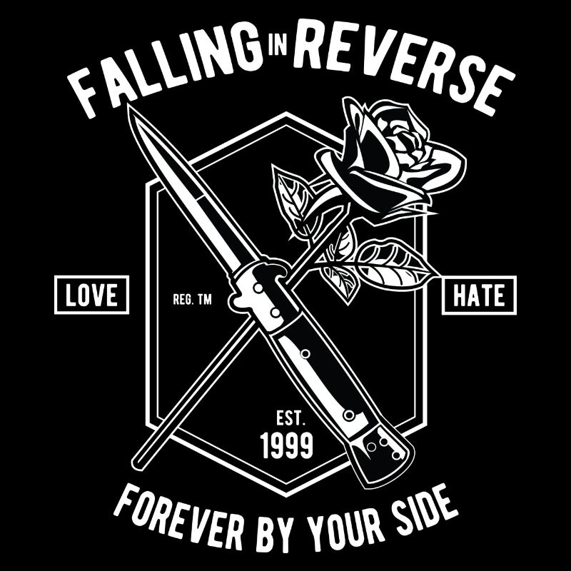 Falling In Reverse Amour Hass Rose Couteau Forever