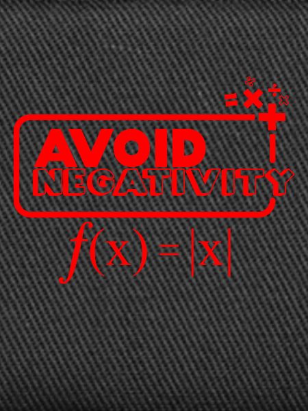 Avoid negativity - red