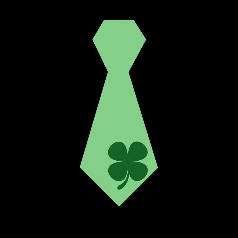 Shamrocks Tie Saint-Patrick vert irlandais