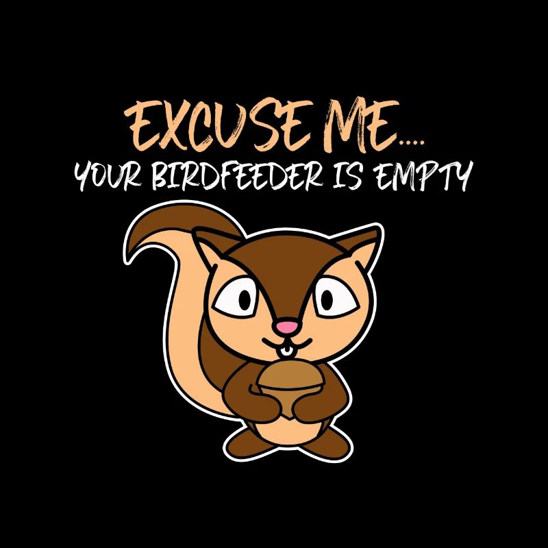 Excusez-moi votre birdfeeder est un écureuil vide