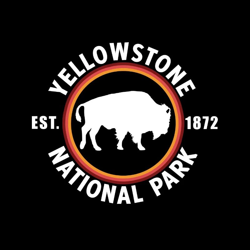 Parc national de Yellowstone Bison EST 1872