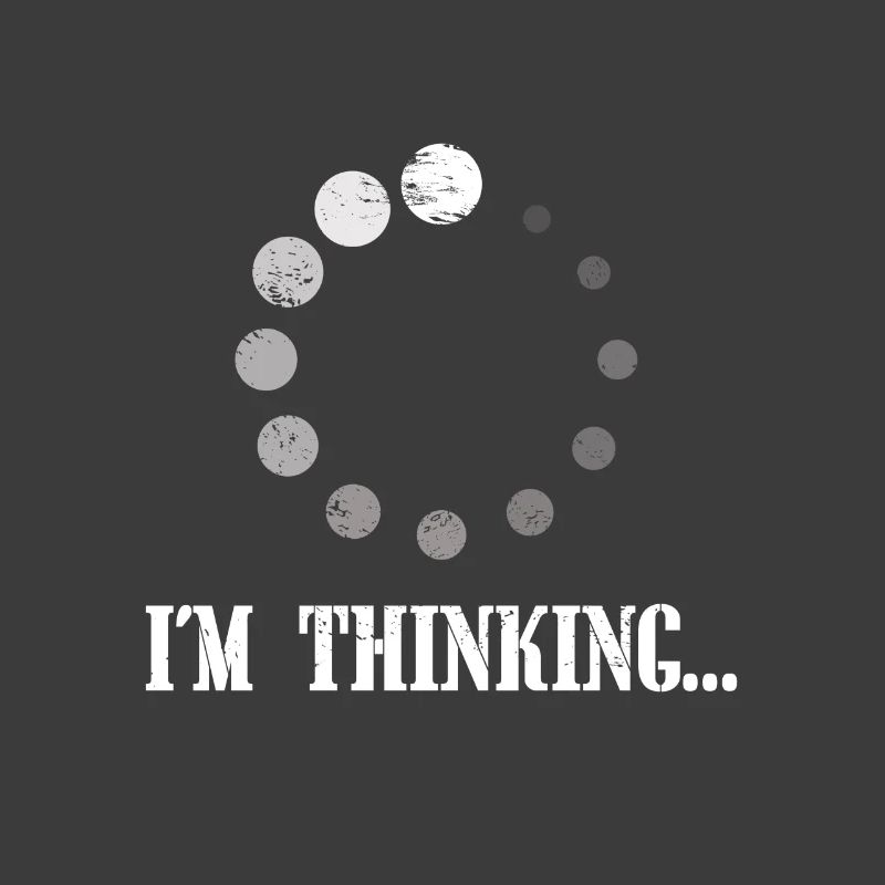 Ich denke nach. Computer Nerd Geek Geschenk