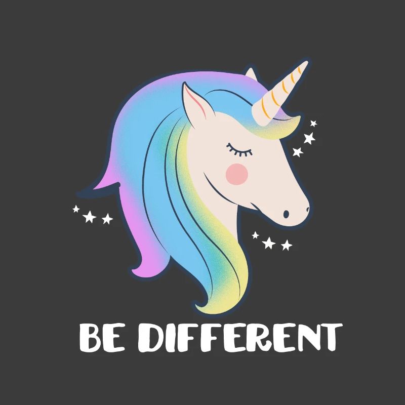 Sei ein anderes Einhorn