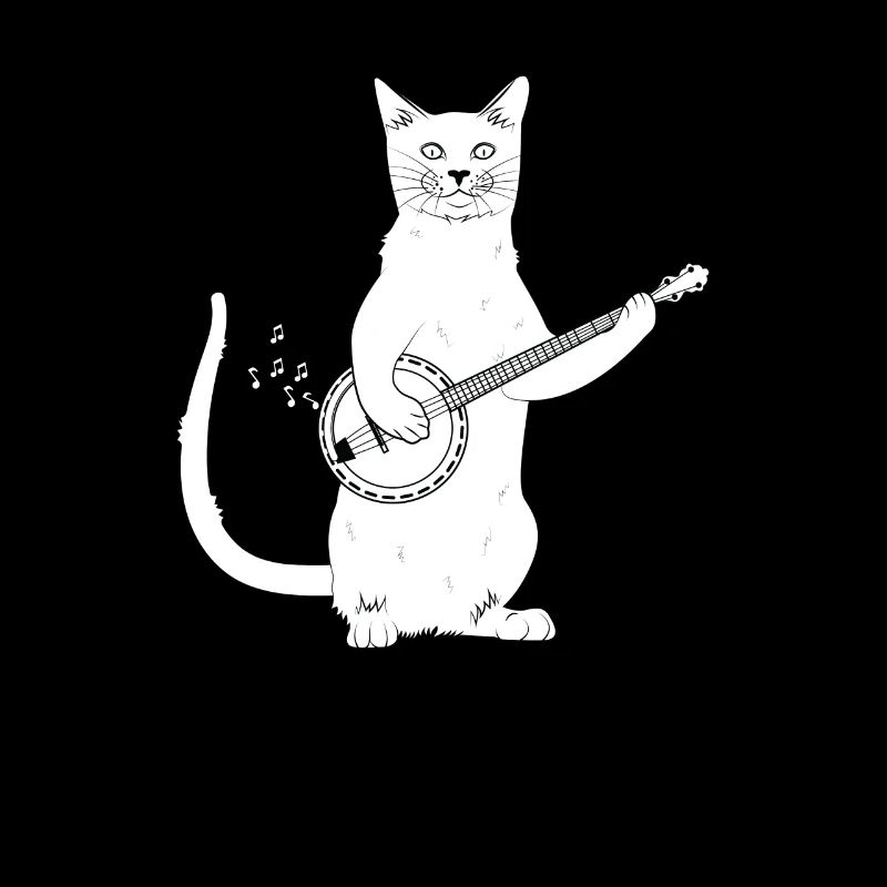 Banjo Katzen Western Shirt Square Dance Geschenk