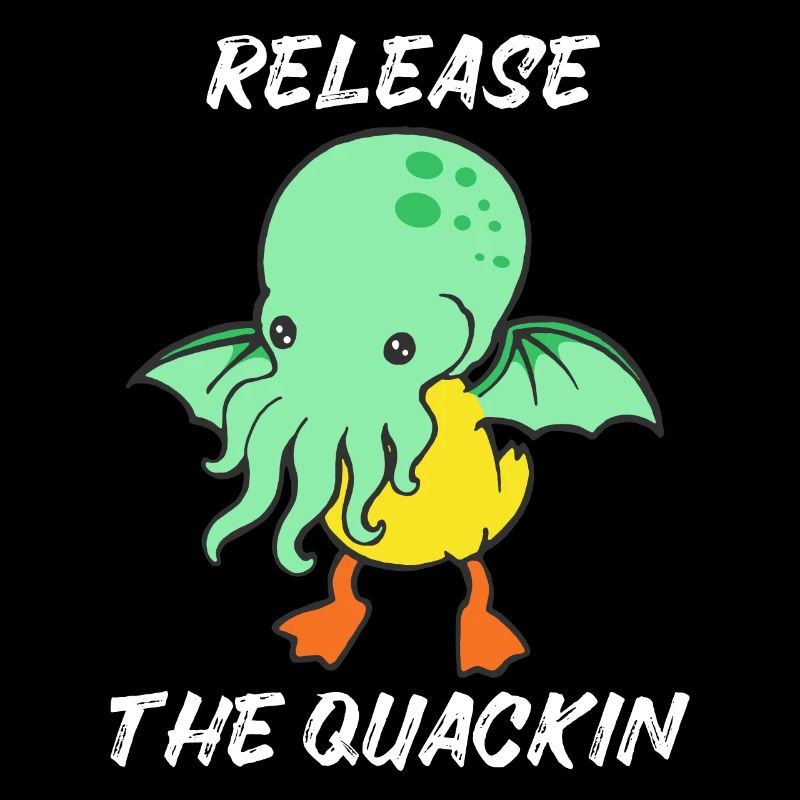 Relâchez le canard de canard Quackin Kraken Cthulhu