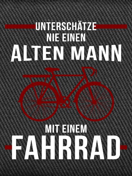 Alter Mann Fahrrad