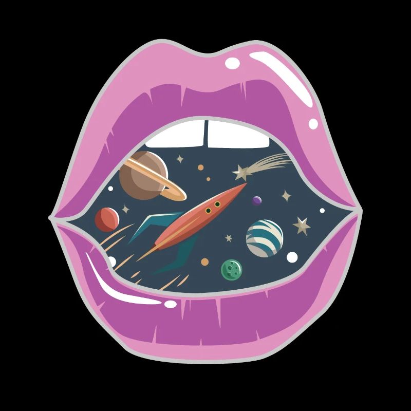 Pink lips / space