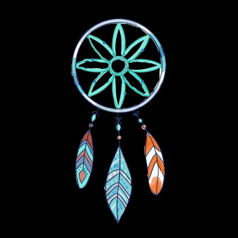 Boho Traumfänger Azurblüten schmuck