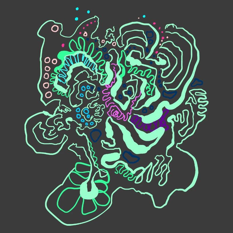 Coral Map / Floral Pattern