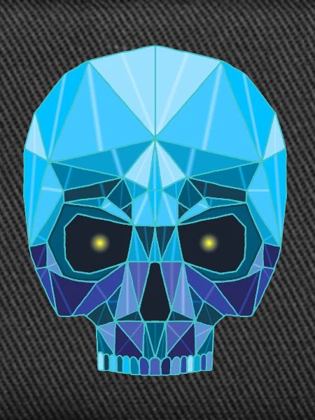 Sapphire skull