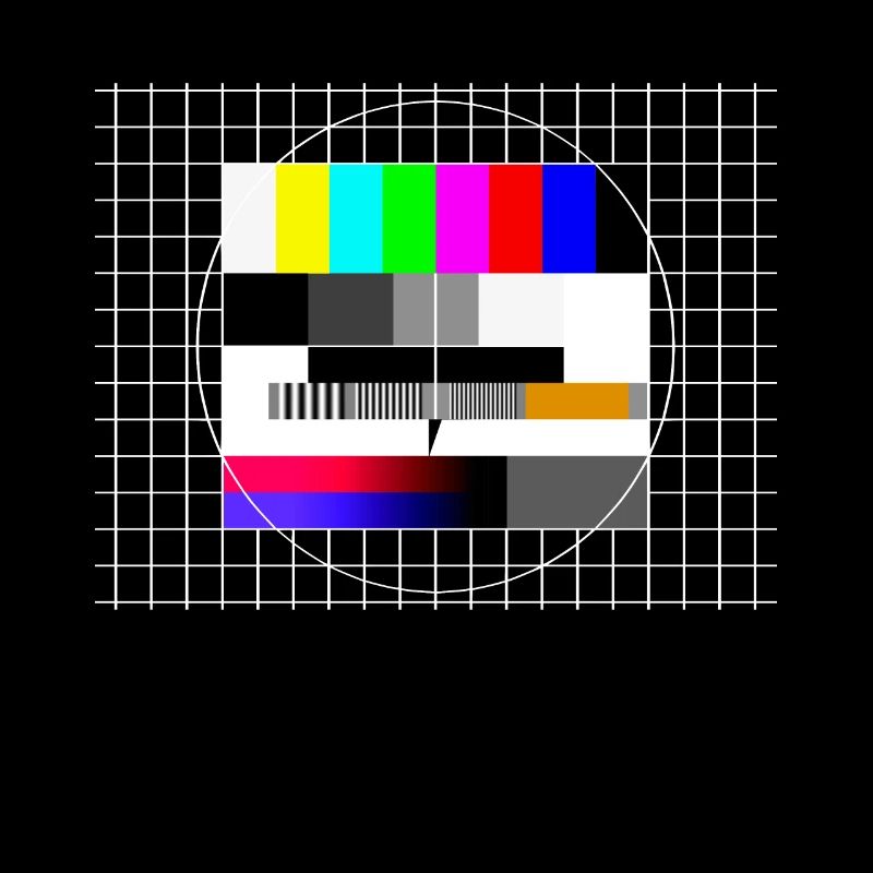 TV Test Image 90s Party 80s Retro 90s