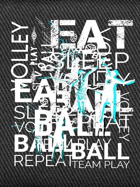 Volleyball Text Art
