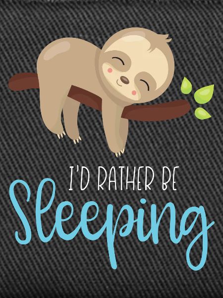 I’d Rather Be Sleeping