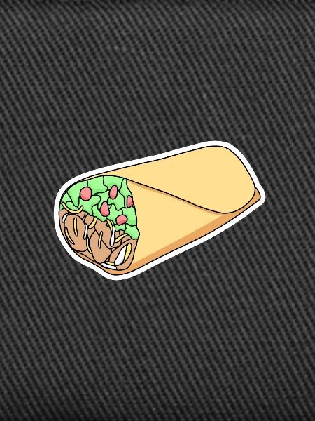 Taco Wrap Sticker Design