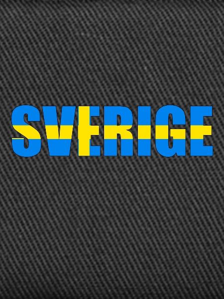 Sweden flag letters