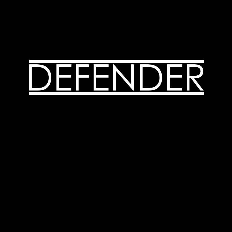 Defender Linien Schriftzug
