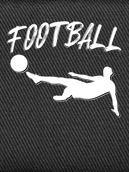 Torwart Sprungkick Silhouette