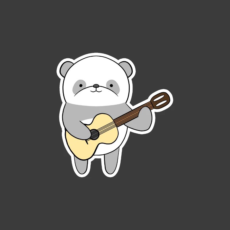 Panda with guitar