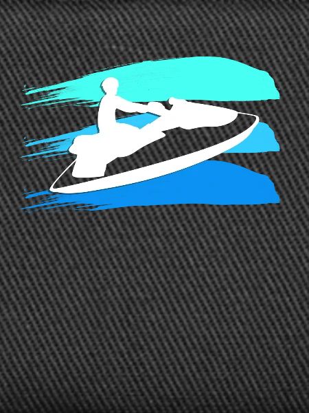Jetski Fahrer Farbsplash