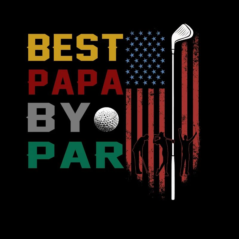 bester papa von par lustigem golf