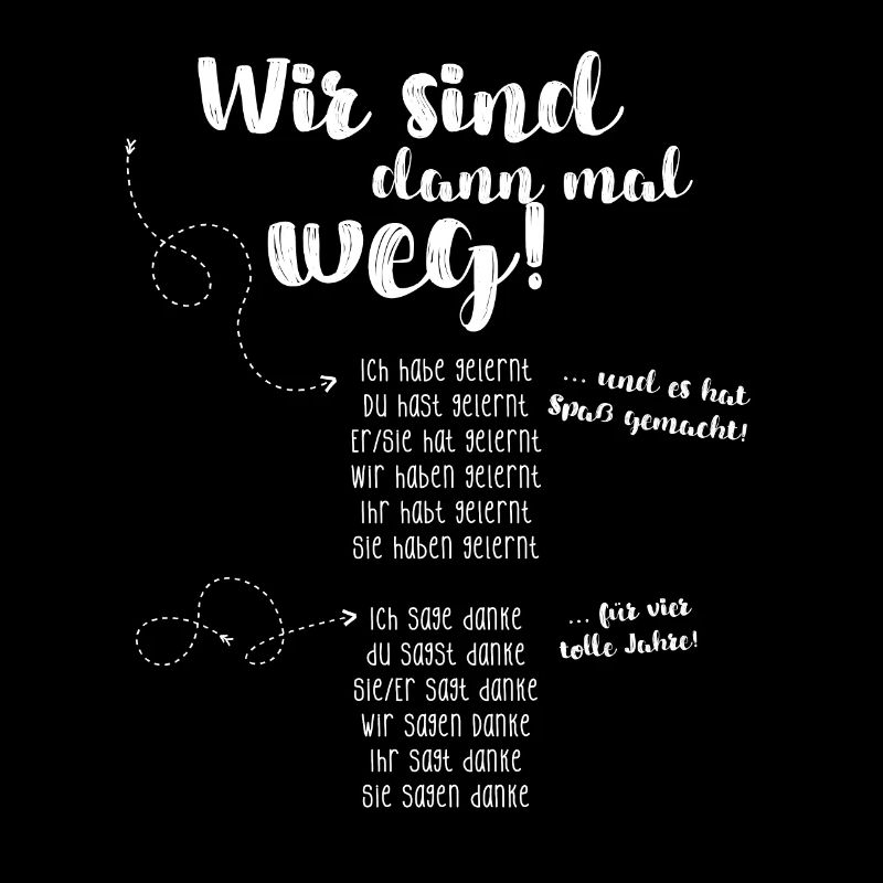 Wir sind dann mal weg – Reiseschriftzug