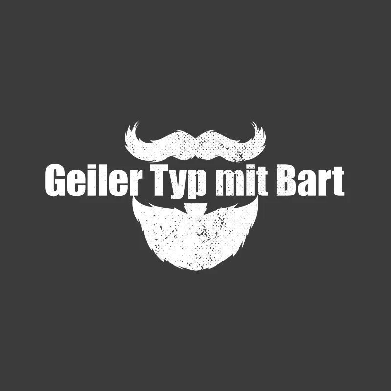 Geiler Typ Mit Bart Bartträger Barbier Vollbart