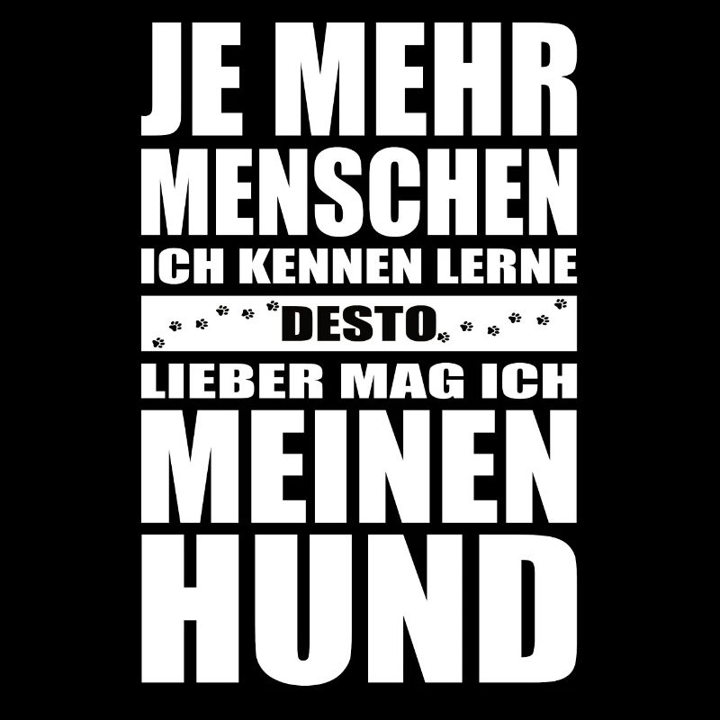 Lebensmotto Hundehalter Druck