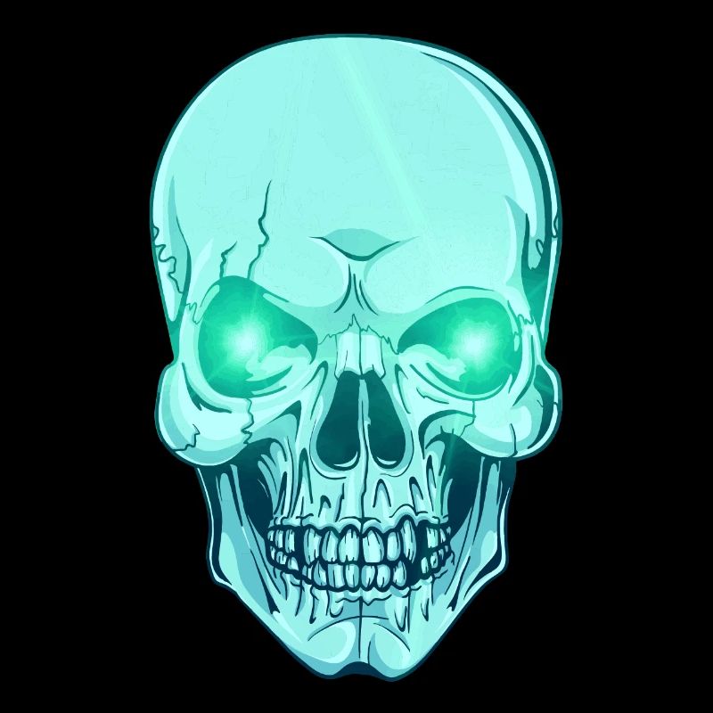 Crânes colorés dans le pastel et les objets - crâne