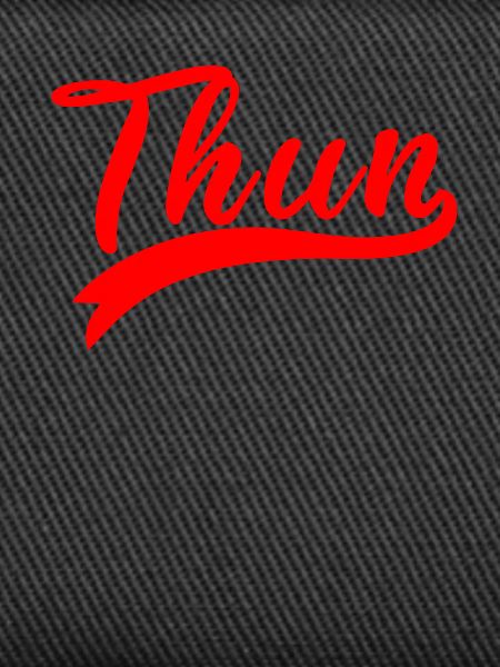 Thun Script Rot Logo